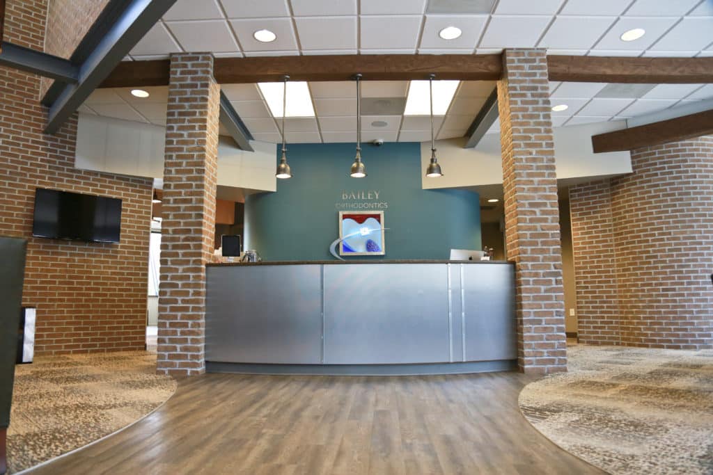 Bailey Orthodontics dental office lobby area